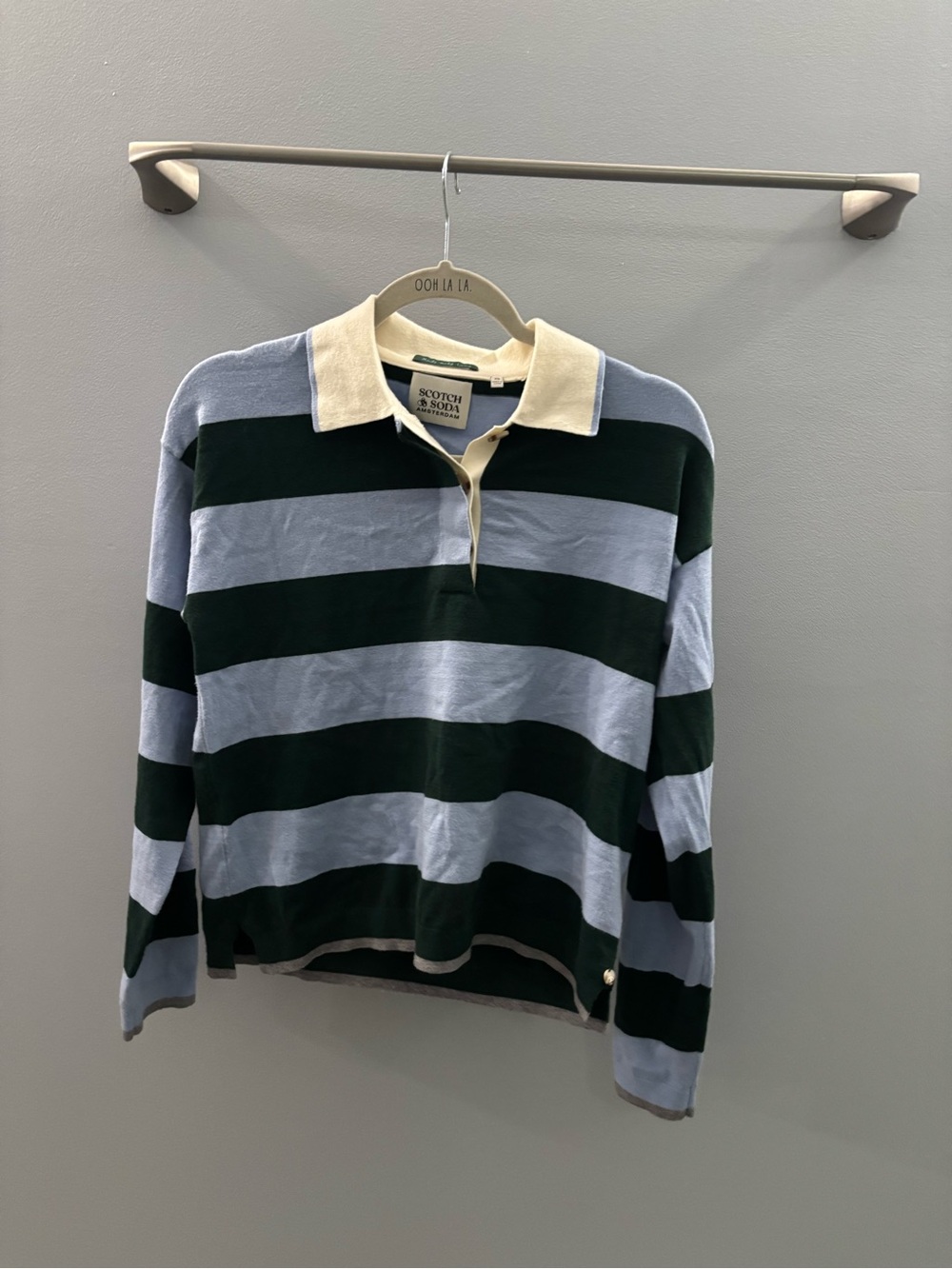Scotch & Soda Striped Polo Sweater - Picture 2 of 4
